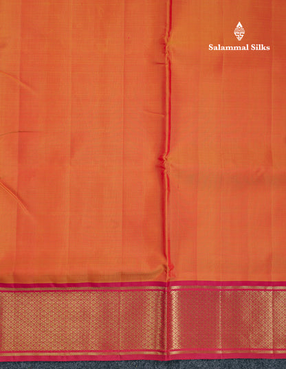 Beautiful Mango Yellow 10 Yards Pure Silk Saree With (5inch) Contrast Maroon Traditional Border