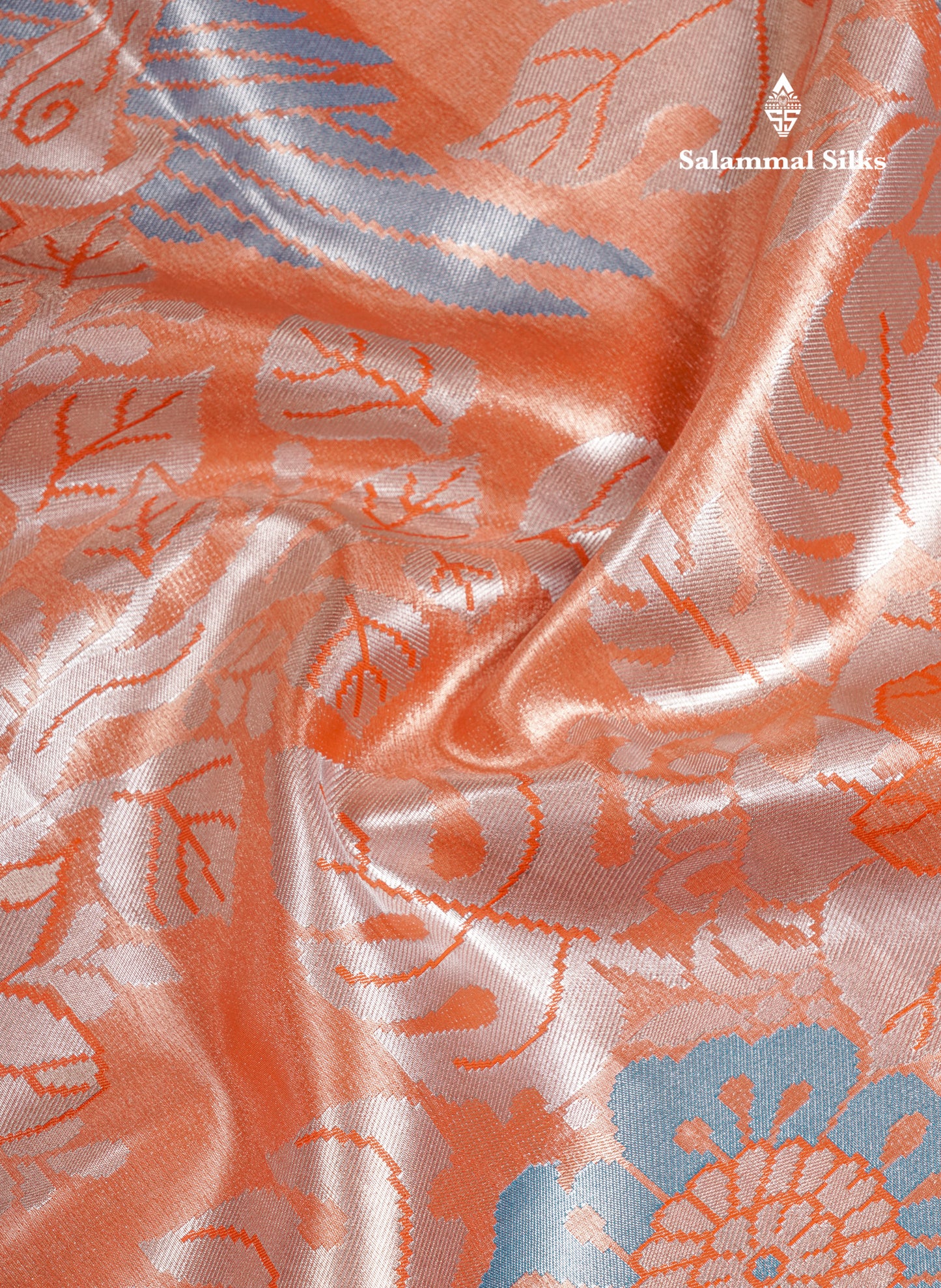 Light Chocolate Bridal Semi Silk Saree With Contrast Light Green Evening Morning Border
