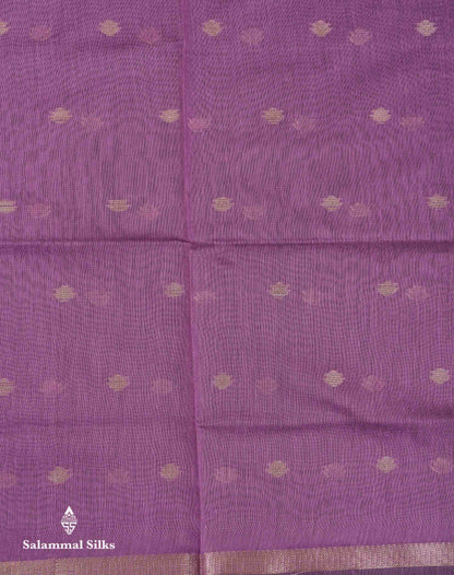 Beautiful Grey Zari Butta Maheshwar Cotton Saree With Contrast Manthulir Green Blouse