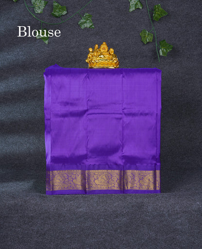 Pure Silk Pattu Pavadai Plain (Lemon Yellow) With Blue Blouse 20"