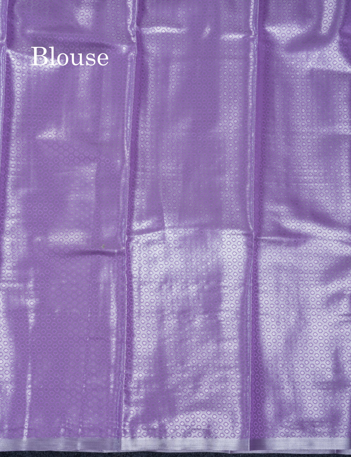 Lavender Bridal Tissue Semi Silk Saree With Traditional Evening Morning Border