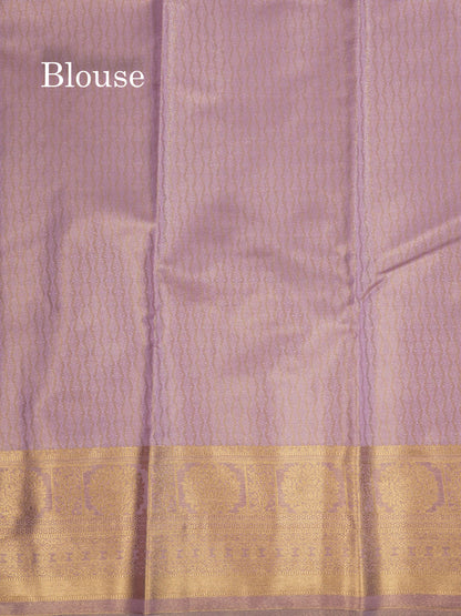 Brown Tissue Bridal Semi Silk Saree With Self Border