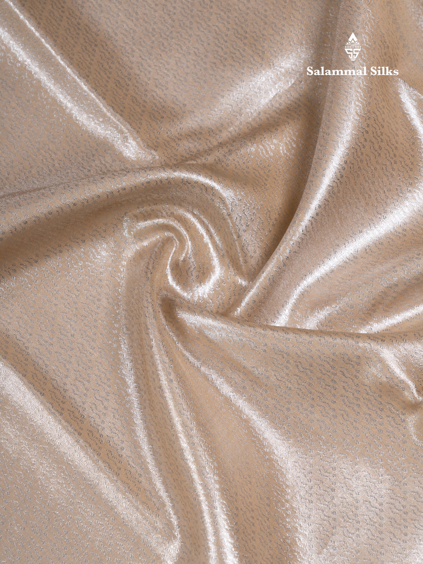 Light Chocolate Bridal Tissue Semi Silk Saree With Traditional Evening Morning Border