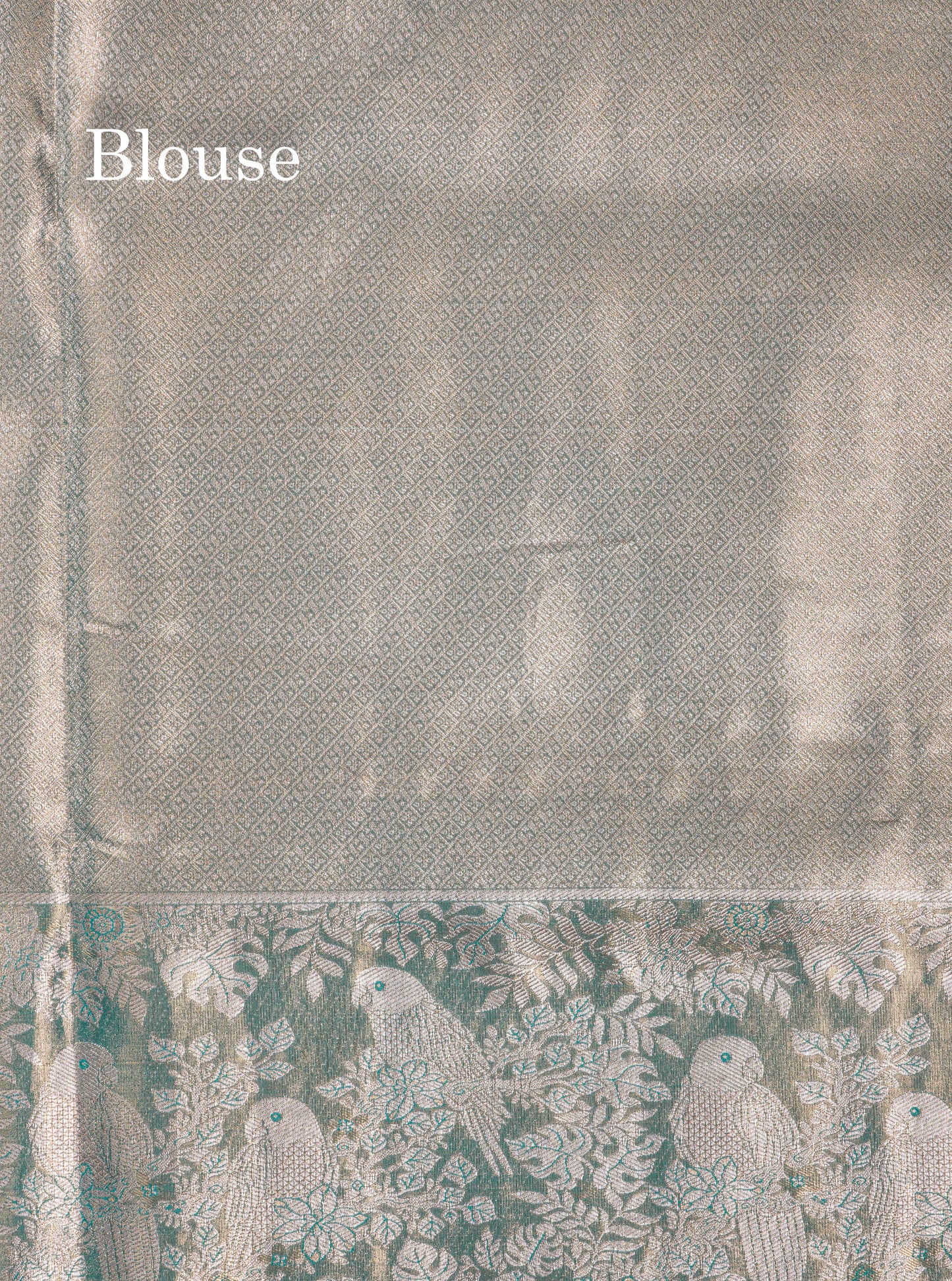 Light Chocolate Bridal Semi Silk Saree With Contrast Light Green Evening Morning Border