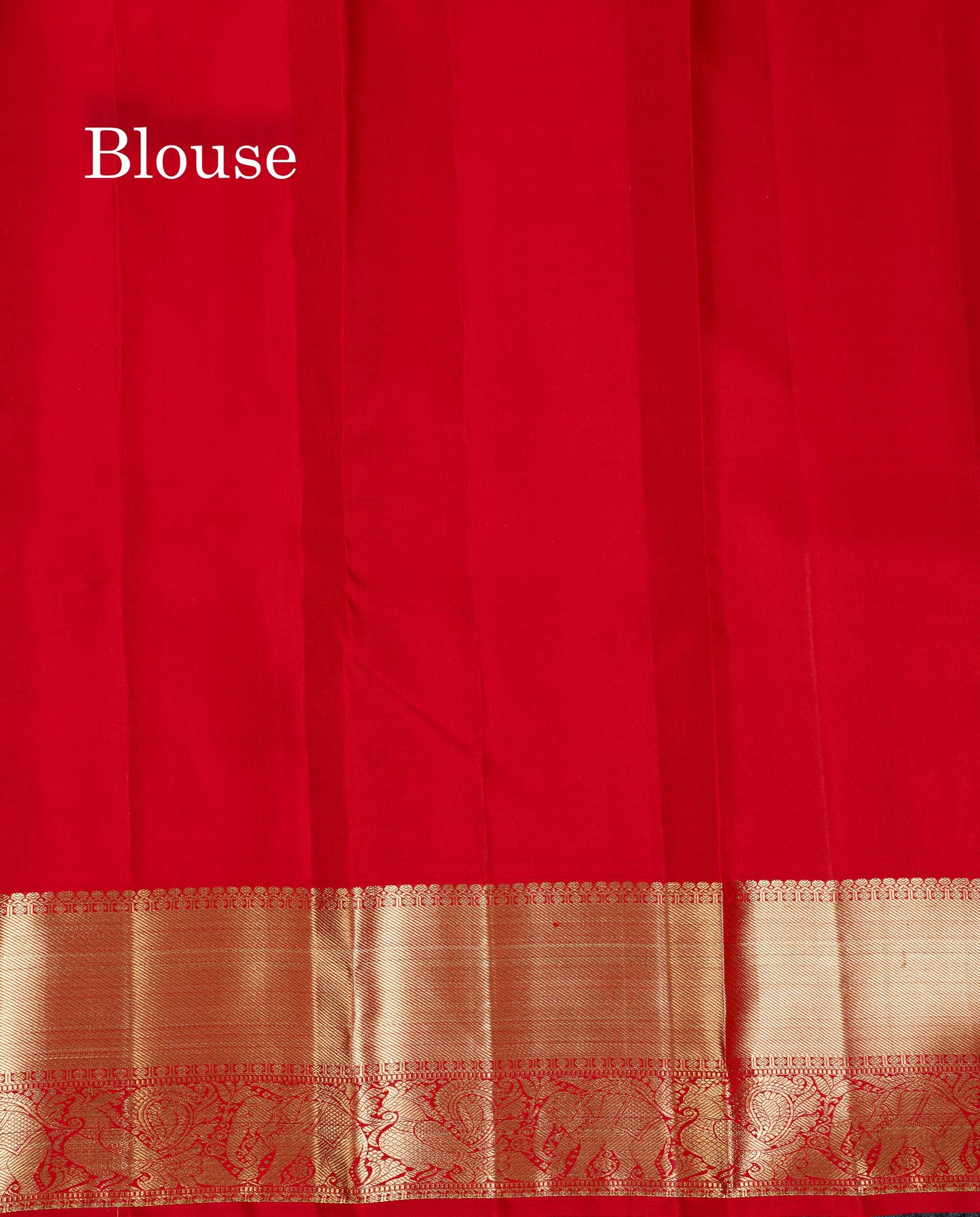 Beautiful Chilly Red Pure Kanjivaram Silk Saree With Traditional Evening Morning Border