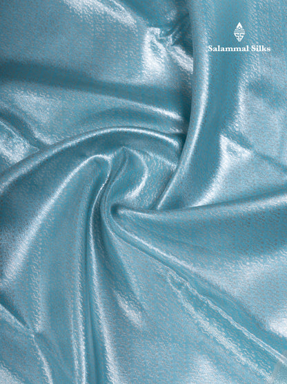 Light Chocolate Bridal Tissue Semi Silk Saree With Traditional Evening Morning Border