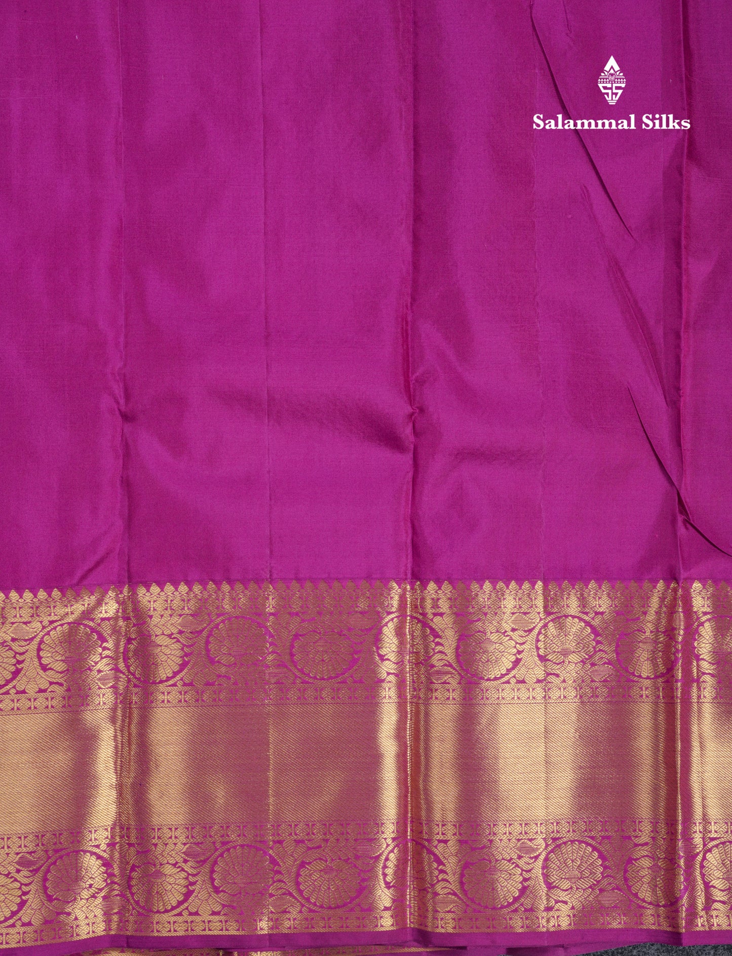Pinkish Orange Bridal Pure Kanjivaram Silk Saree With Violet Evening Morning Border