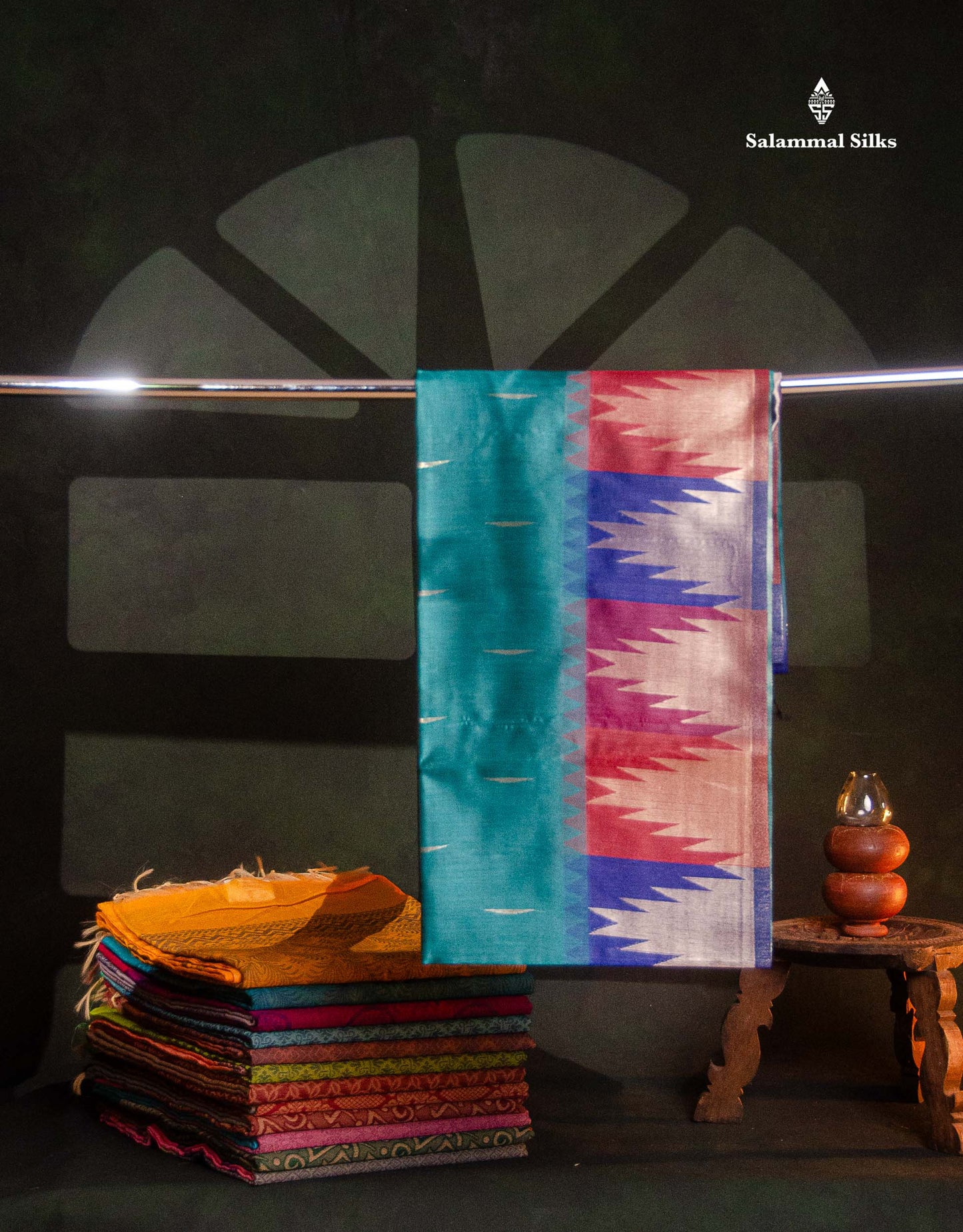 Beautiful Maroon Malli Moggu Zari Butta Cotton Mix Saree With Contrast Multicolour Traditional Temple Border