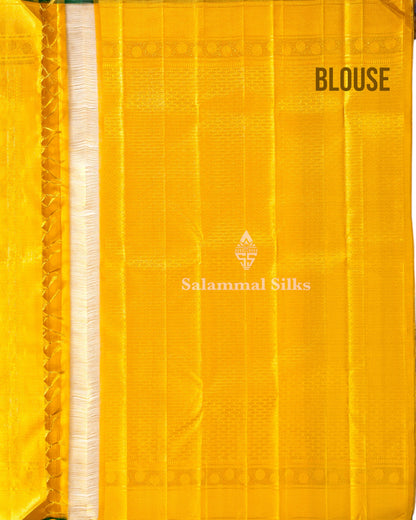 Kanjivaram Gold Colour 2G Zari Pure Silk Saree With Gold Zari Border