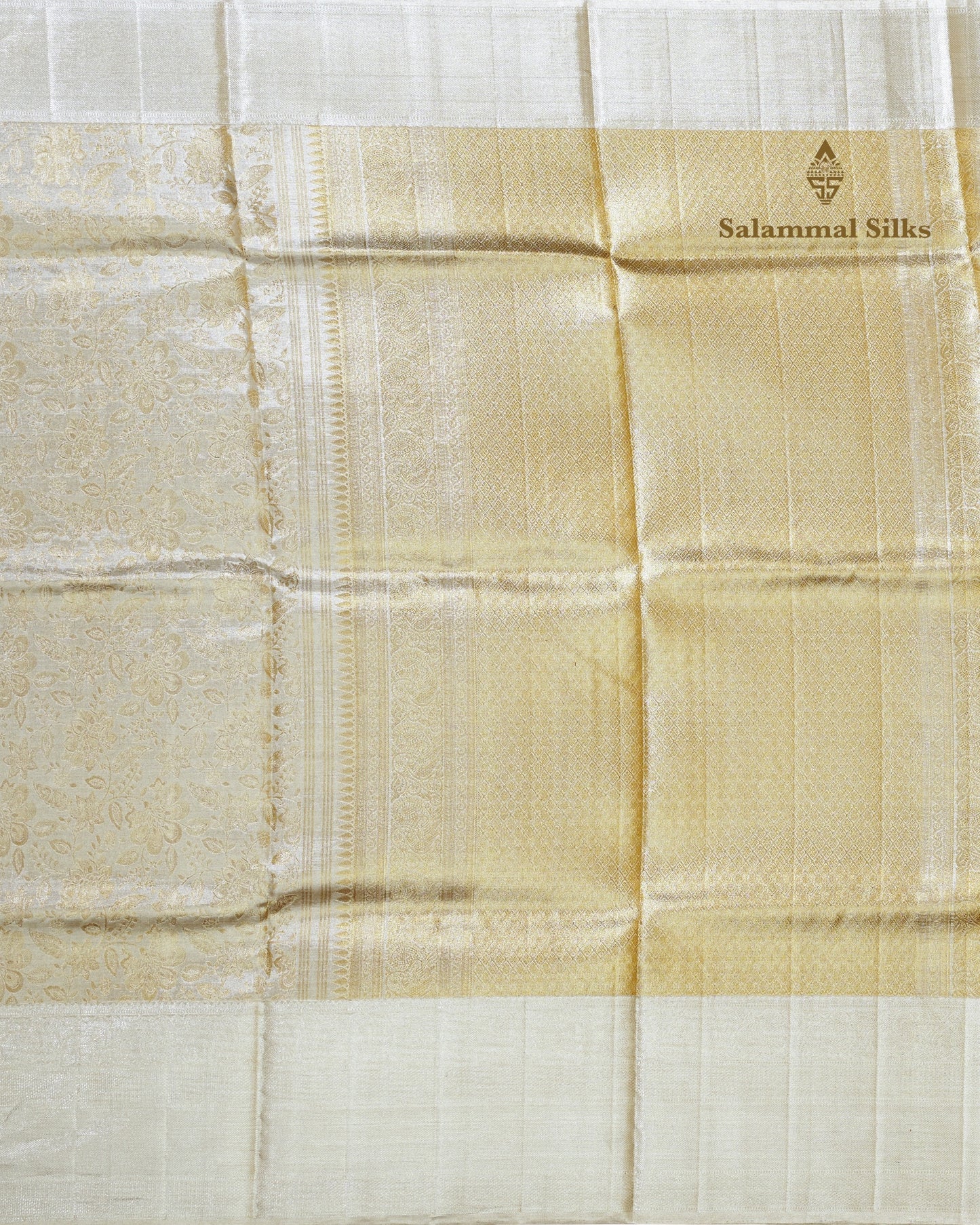 Silver Colour Pure Kanjivaram 2G Zari Silk Saree