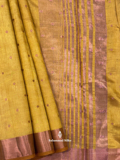 Fancy Saree With Copper Border (Multi colours Available)
