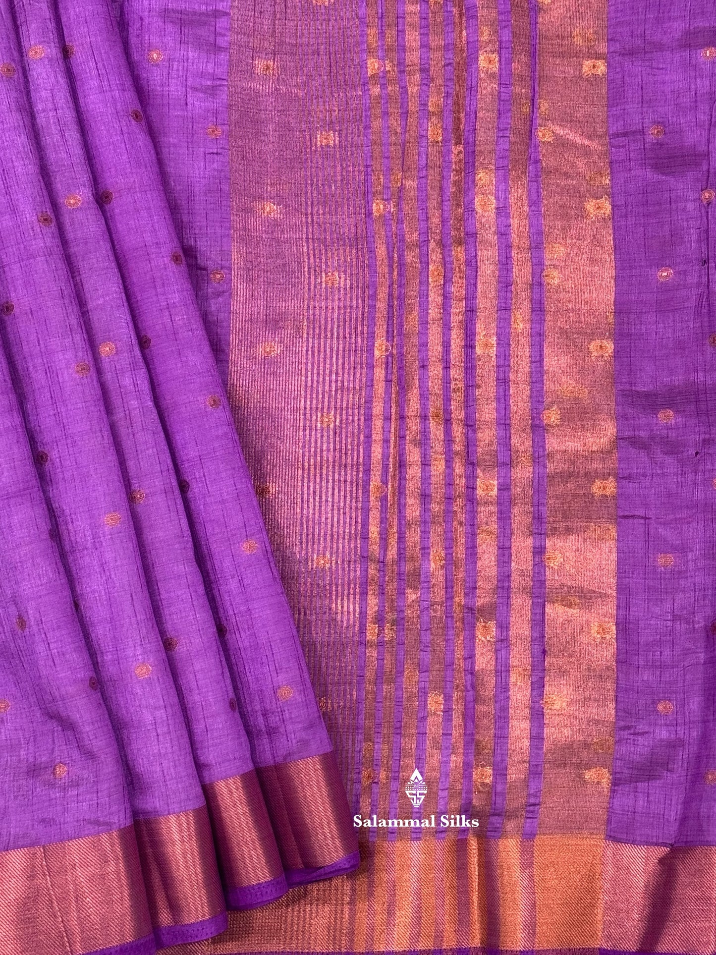 Fancy Saree With Copper Border (Multi colours Available)