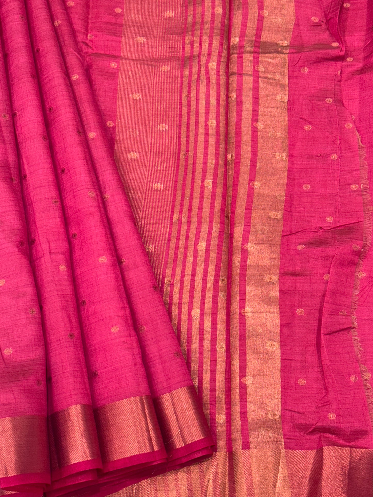 Fancy Saree With Copper Border (Multi colours Available)