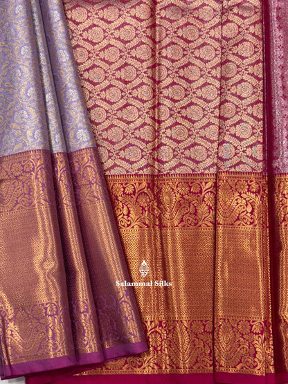 Light Green Tissue Beautiful Semi  Silk Saree With Blouse