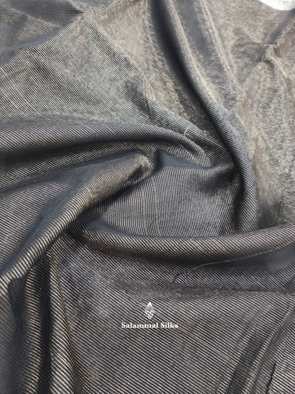 Grey Vairaoosi Beautiful Linen Fancy Saree With Blouse