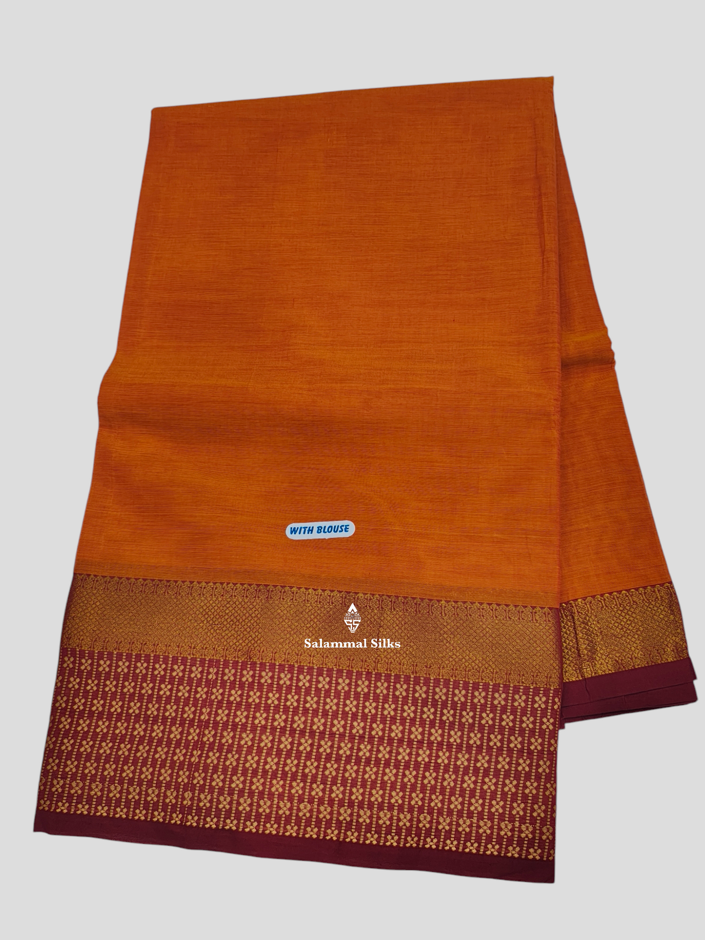 Mustard Yellow Beautiful Pure Cotton With Pink Border