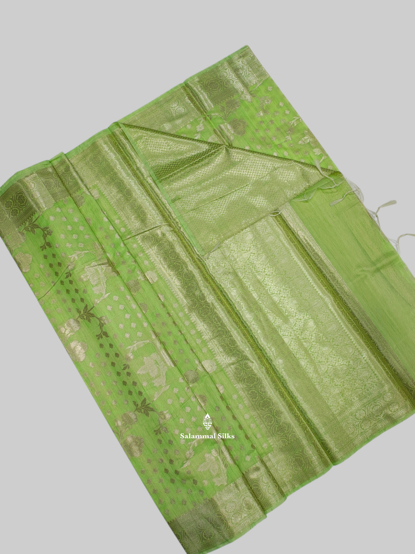Lemon Yellow Grand Fancy Saree With Blouse