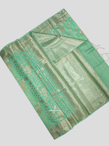 Lemon Yellow Grand Fancy Saree With Blouse
