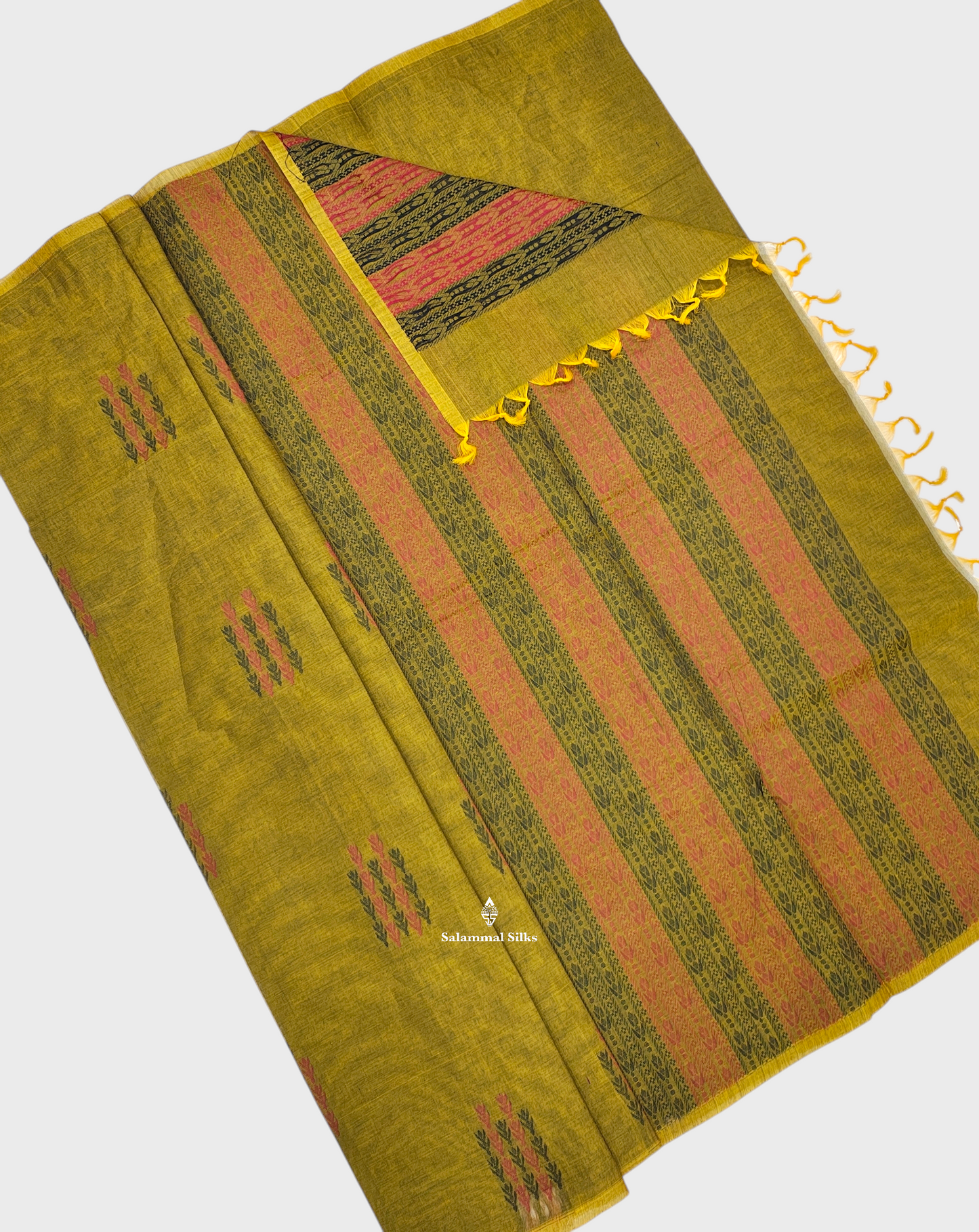 Mustard Yellow Beautiful Pure Cotton WithOut  Border