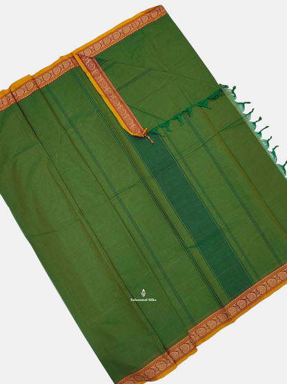Sapphire Green Beautiful Pure Cotton With Blouse