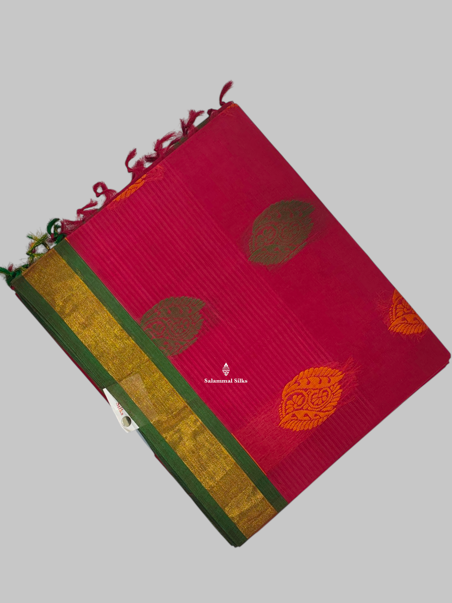Maroon Beautiful Pure Cotton Saree With Small Border