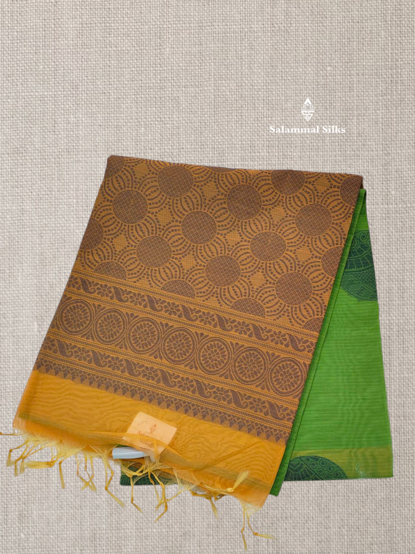 Light Green Beautiful Fancy Kora Cotton Saree With Blouse