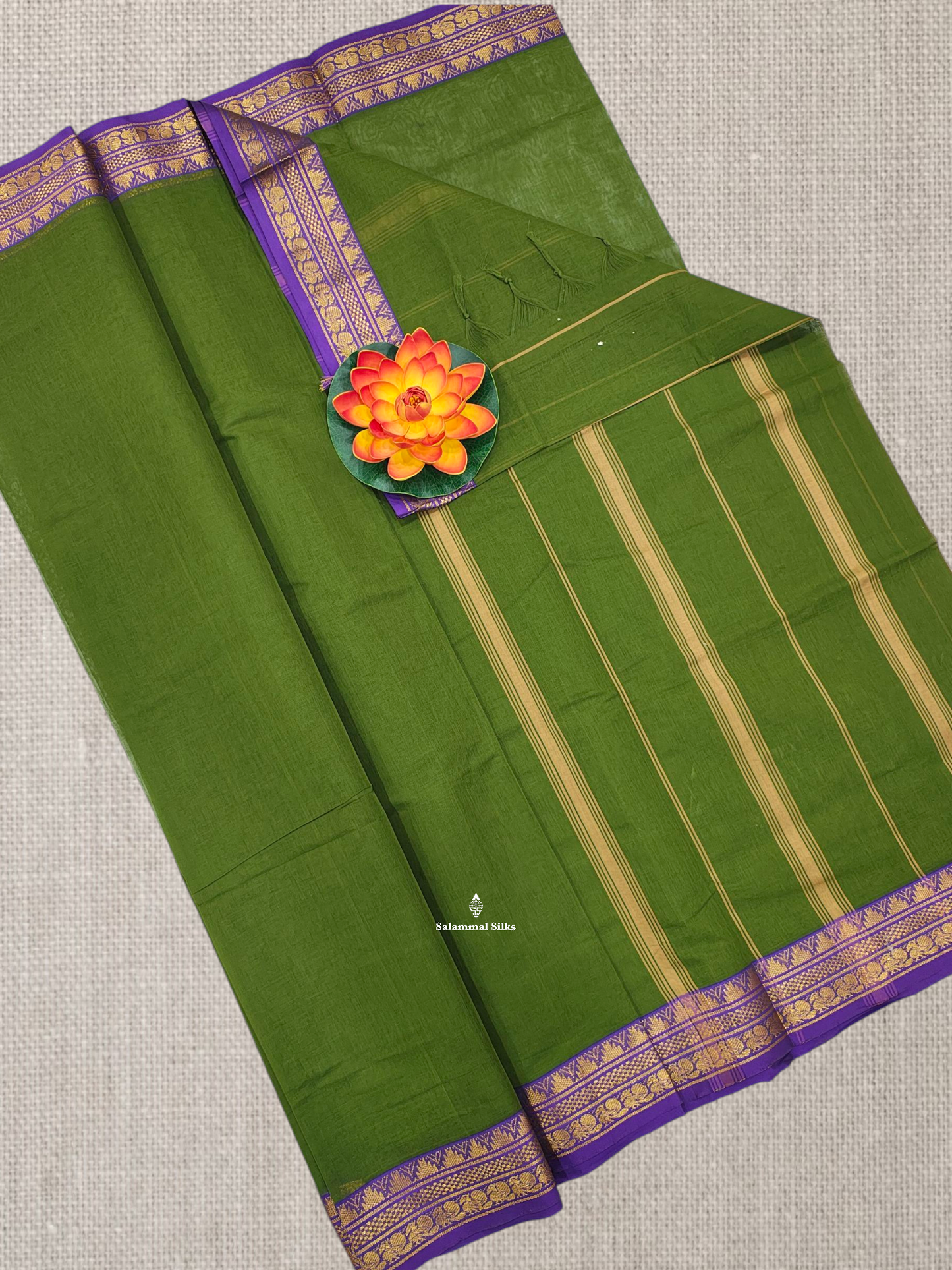 Light Brown Beautiful Plain Pure Cotton Saree With Contrast Maroon Border