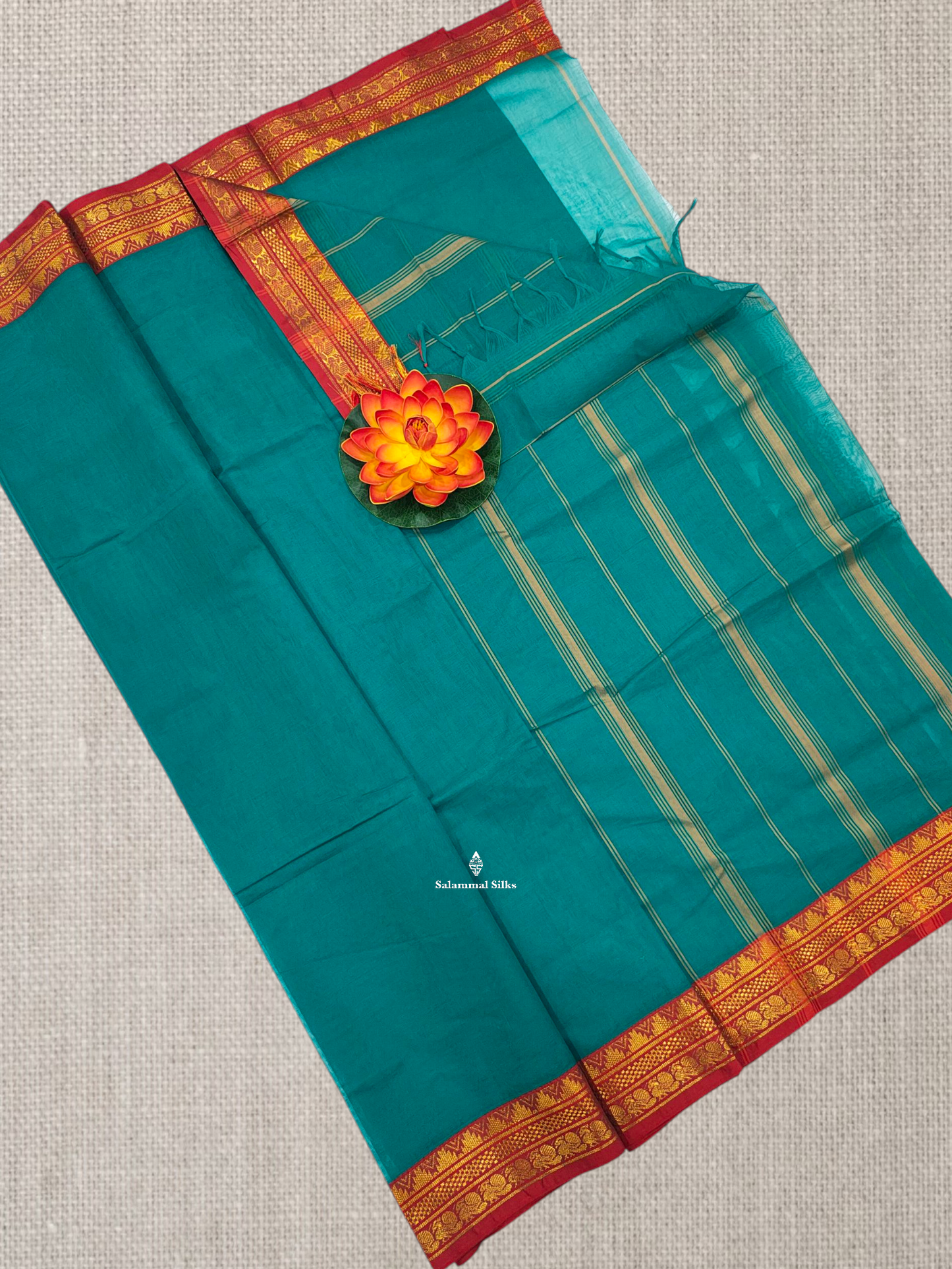 Light Brown Beautiful Plain Pure Cotton Saree With Contrast Maroon Border