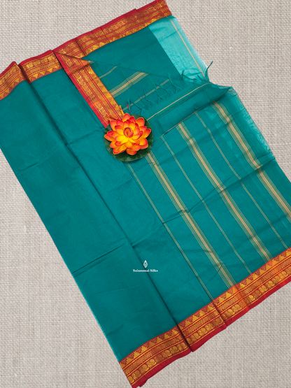 Light Brown Beautiful Plain Pure Cotton Saree With Contrast Maroon Border