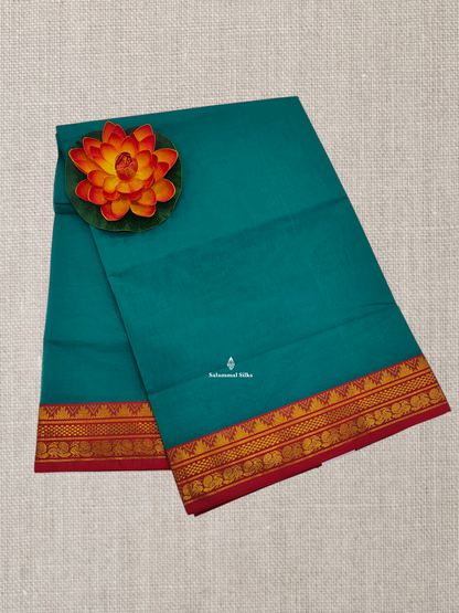 Light Brown Beautiful Plain Pure Cotton Saree With Contrast Maroon Border