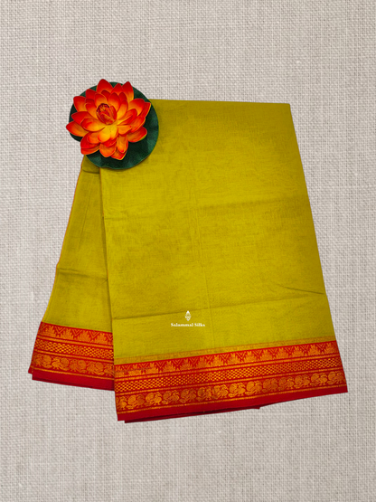 Light Brown Beautiful Plain Pure Cotton Saree With Contrast Maroon Border