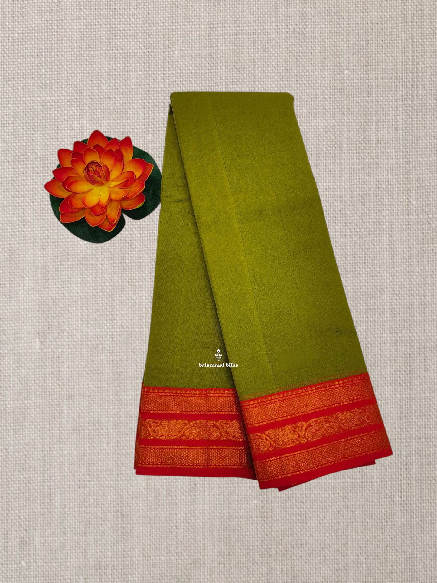 Maroon Beautiful Plain Pure Cotton Saree With  Traditional Bottle GreenBorder