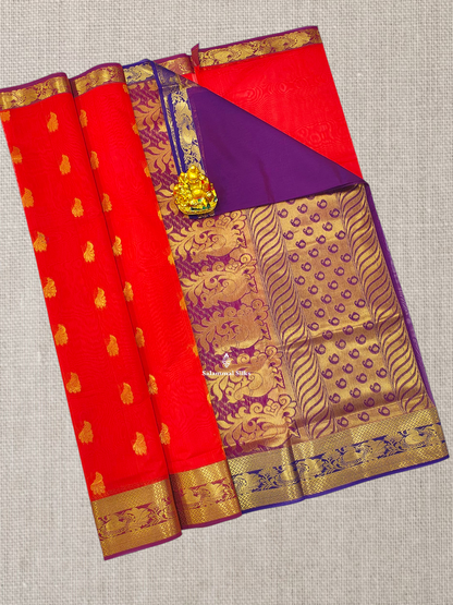 Bottle Green Mesmerised Cotton Saree With Beautiful Maroon Border