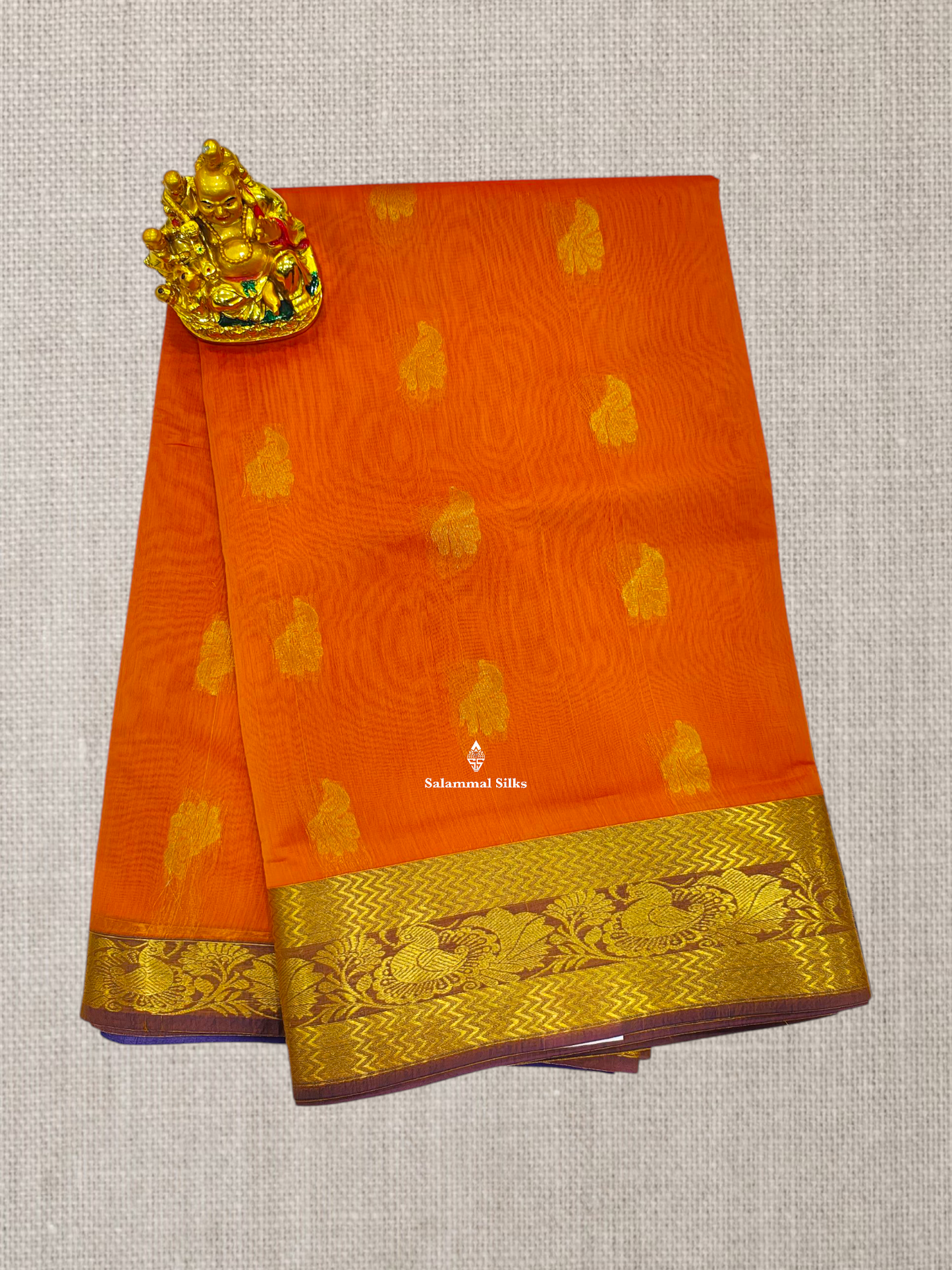 Bottle Green Mesmerised Cotton Saree With Beautiful Maroon Border