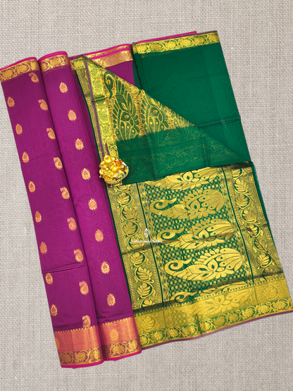 Grey Beautiful Mesmerised Cotton Saree With Maroon Tissue And Butta Border