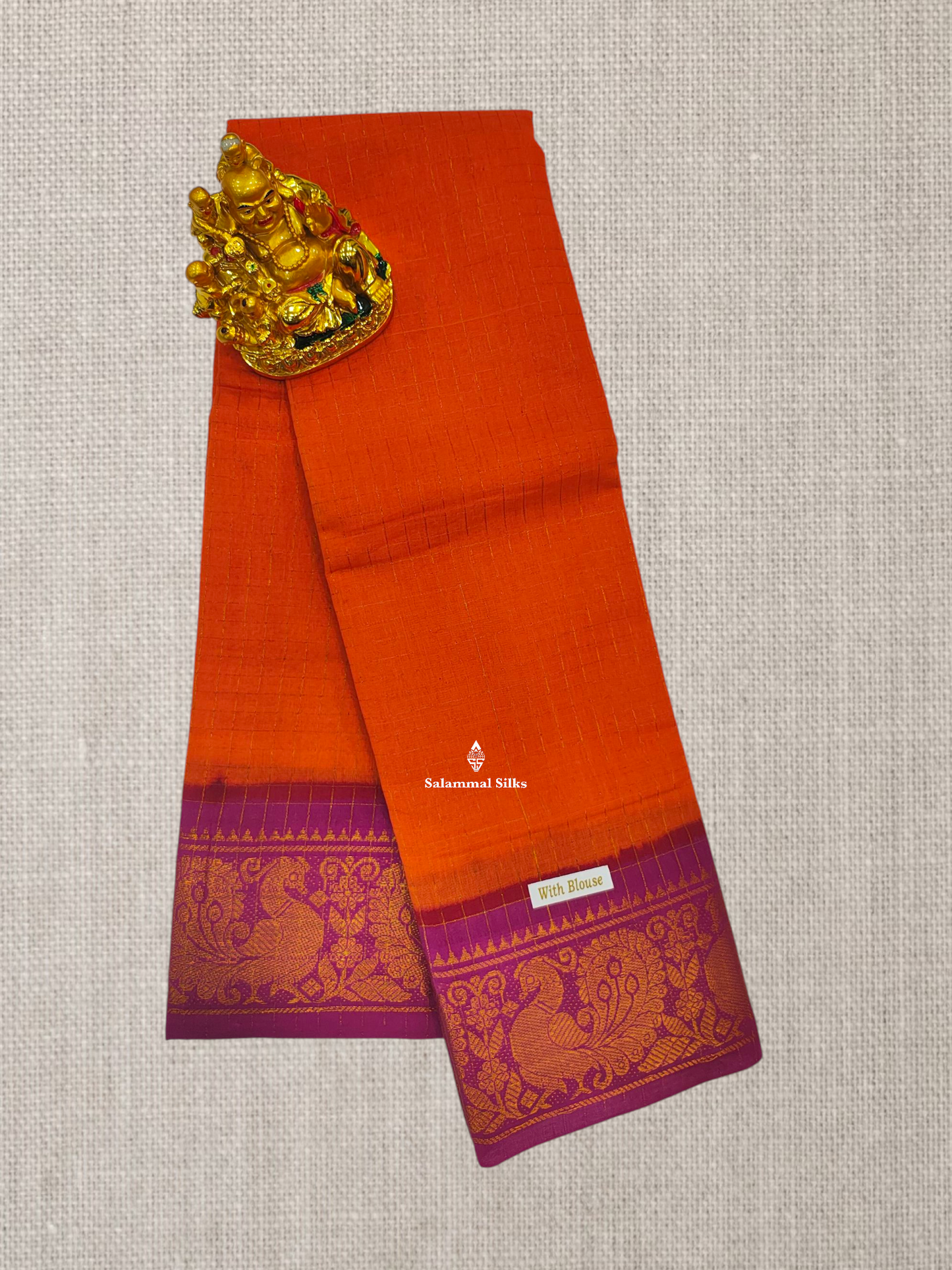 Red Beautiful Zari Pure Sungudi Cotton Saree With Contrast Sandal Border