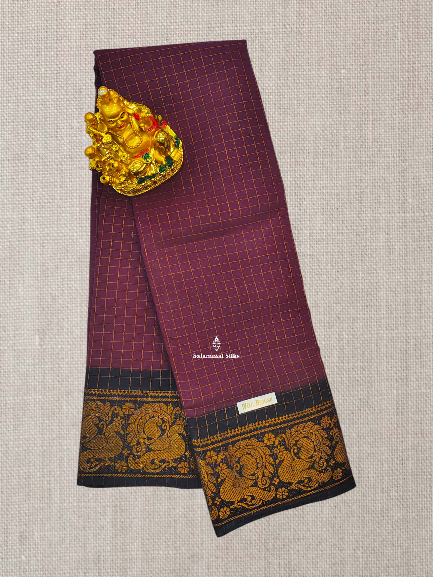 Red Beautiful Zari Pure Sungudi Cotton Saree With Contrast Sandal Border