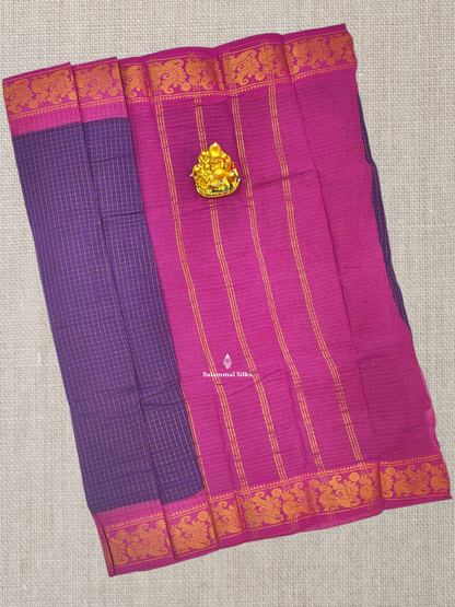 Red Beautiful Zari Pure Sungudi Cotton Saree With Contrast Sandal Border