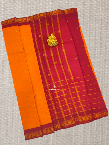 Beautiful Olive Velthari Lines And Buttas Printed Pure Sungudi Cotton Saree With Contrast Black Border