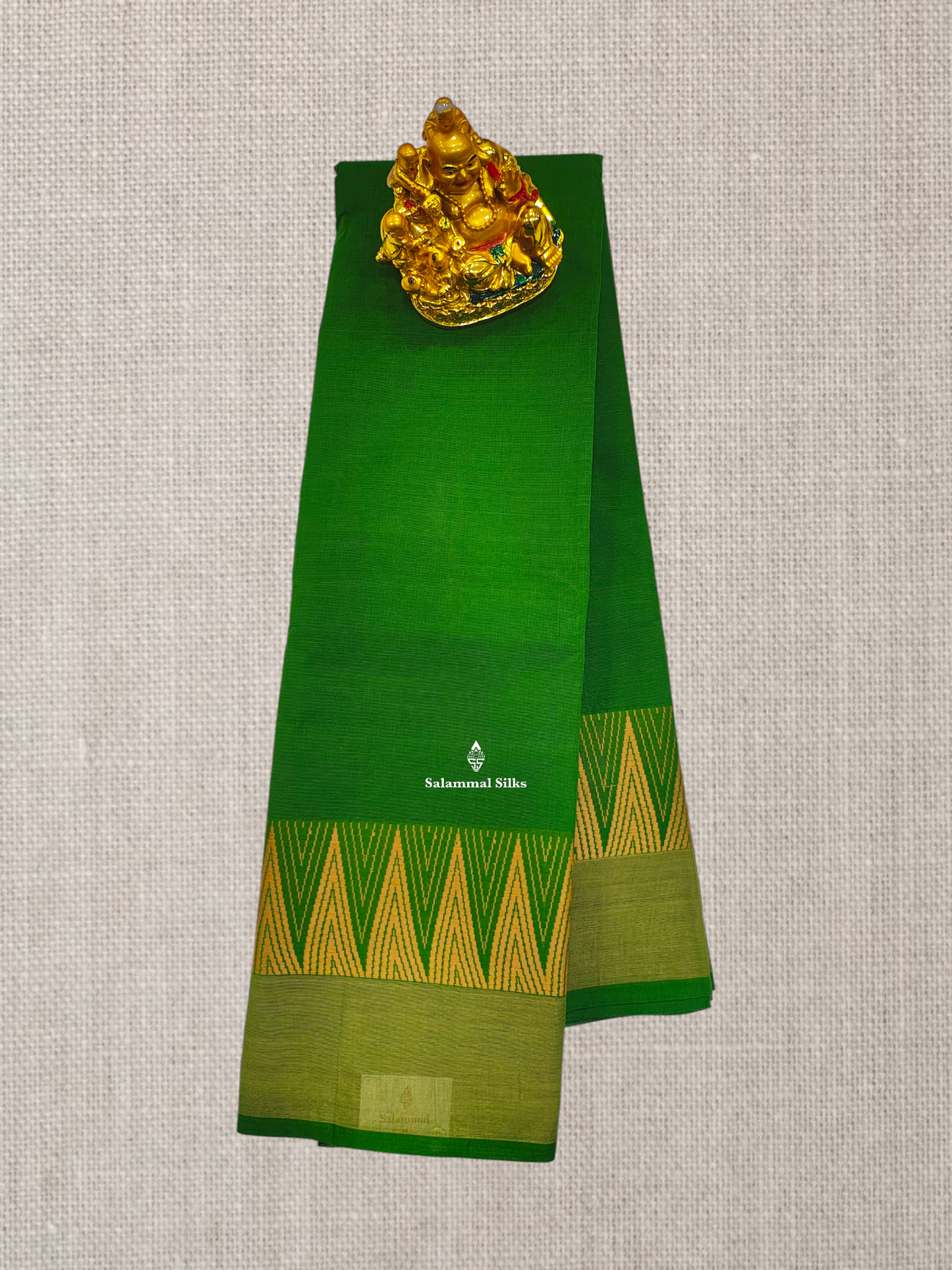 Violet Beautiful Chettinad Plain Pure Cotton Saree With Sandal Thread Work Traditional Temple Border