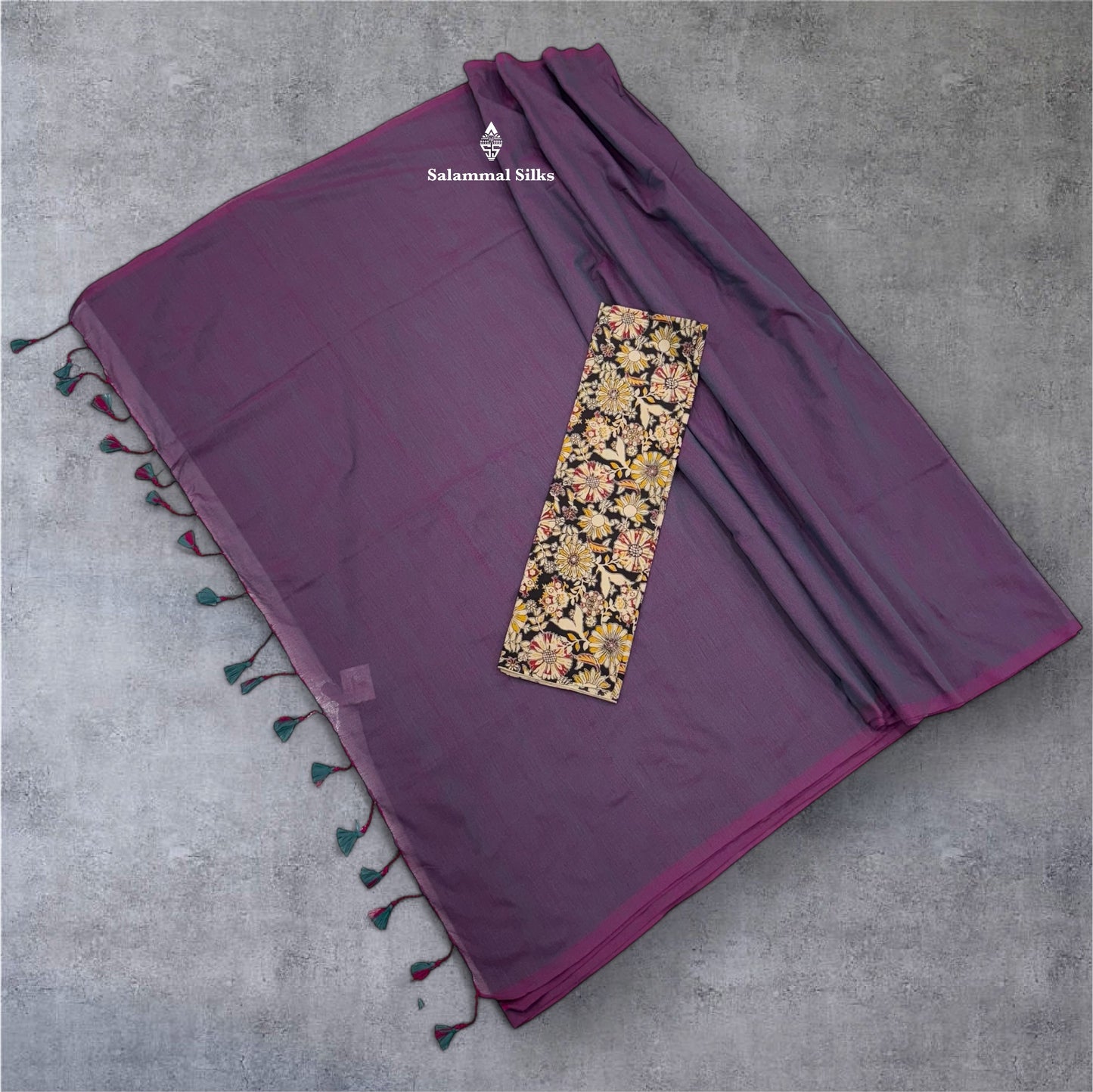 Lemon Yellow Colour Khadi Cotton Saree With Running Blouse & Kalamkari Blouse