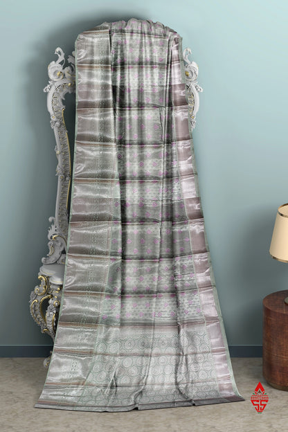 Light Lavender Semi Soft Silk Saree With Blouse