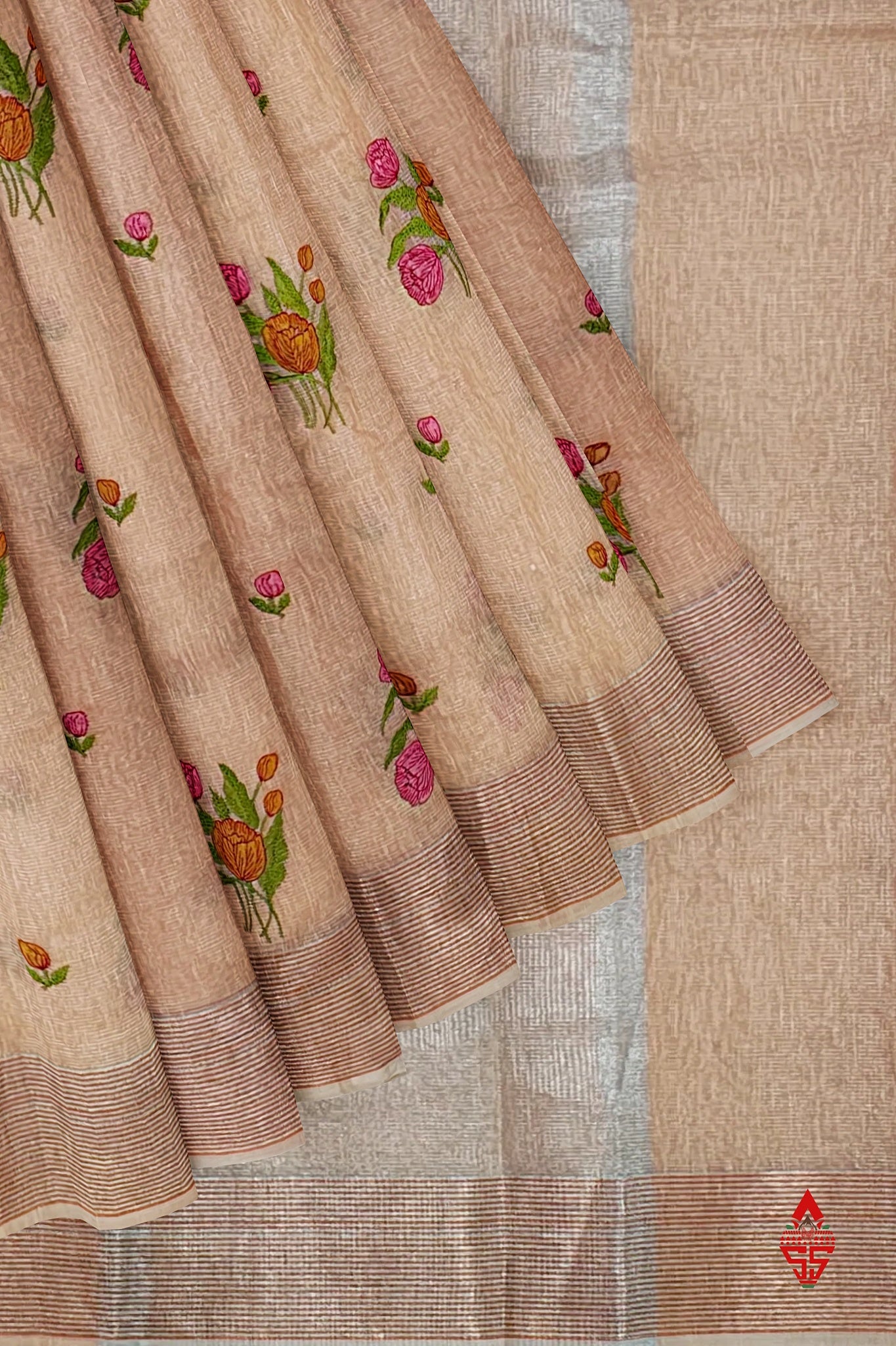 Baby Pink Beautiful Fancy Saree With Blouse