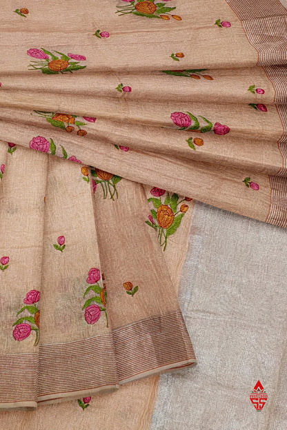 Baby Pink Beautiful Fancy Saree With Blouse