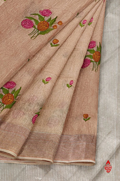 Baby Pink Beautiful Fancy Saree With Blouse