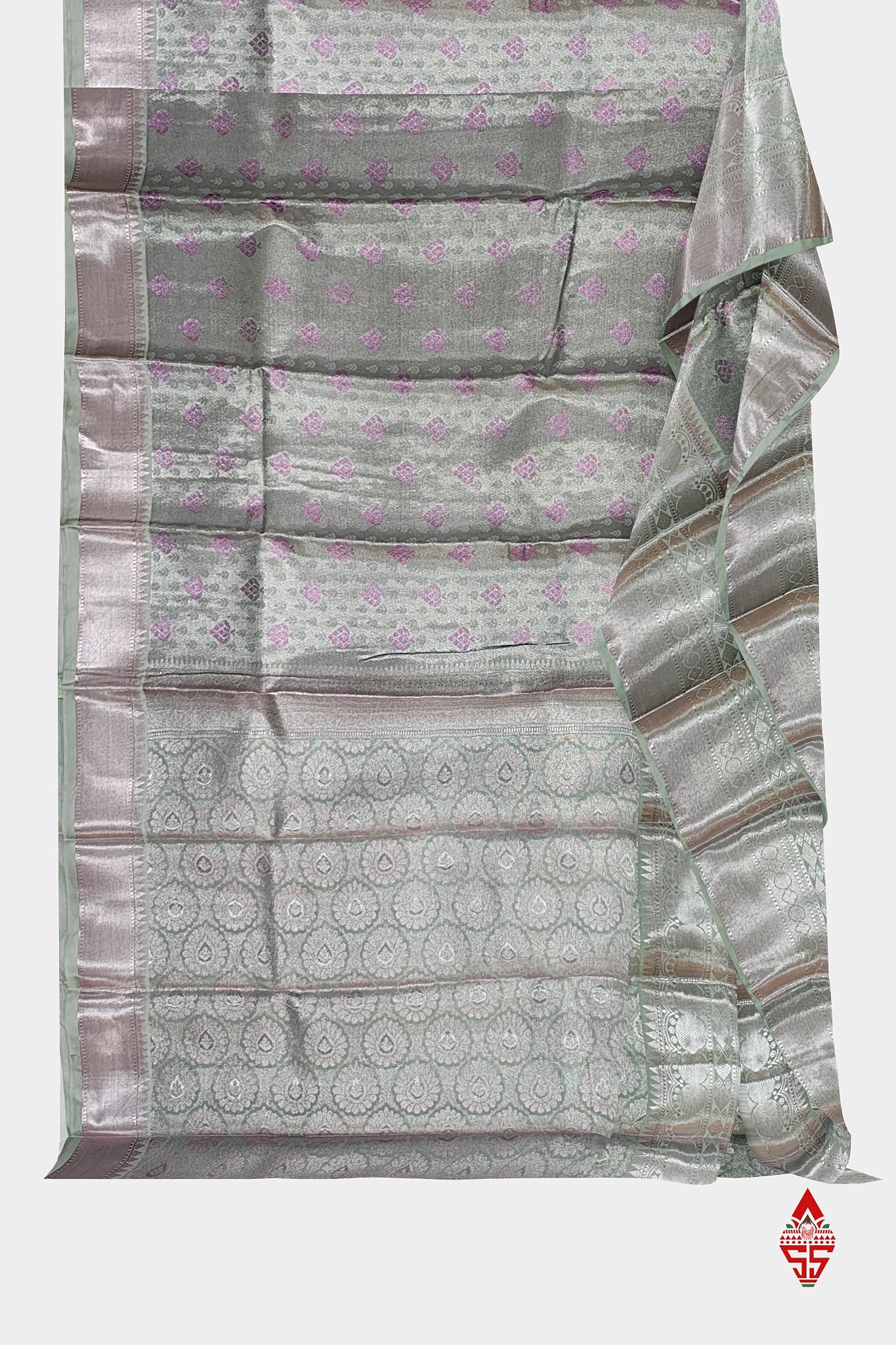 Light Lavender Semi Soft Silk Saree With Blouse
