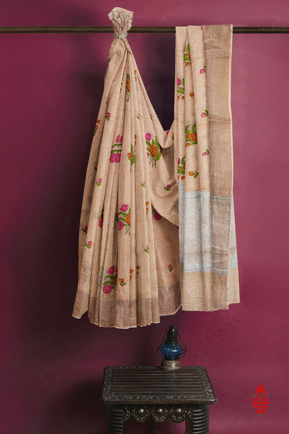 Baby Pink Beautiful Fancy Saree With Blouse