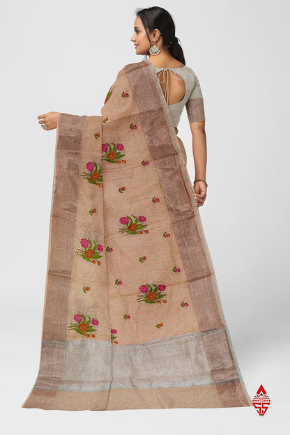 Baby Pink Beautiful Fancy Saree With Blouse
