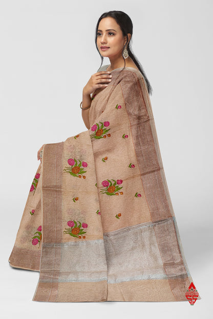 Baby Pink Beautiful Fancy Saree With Blouse