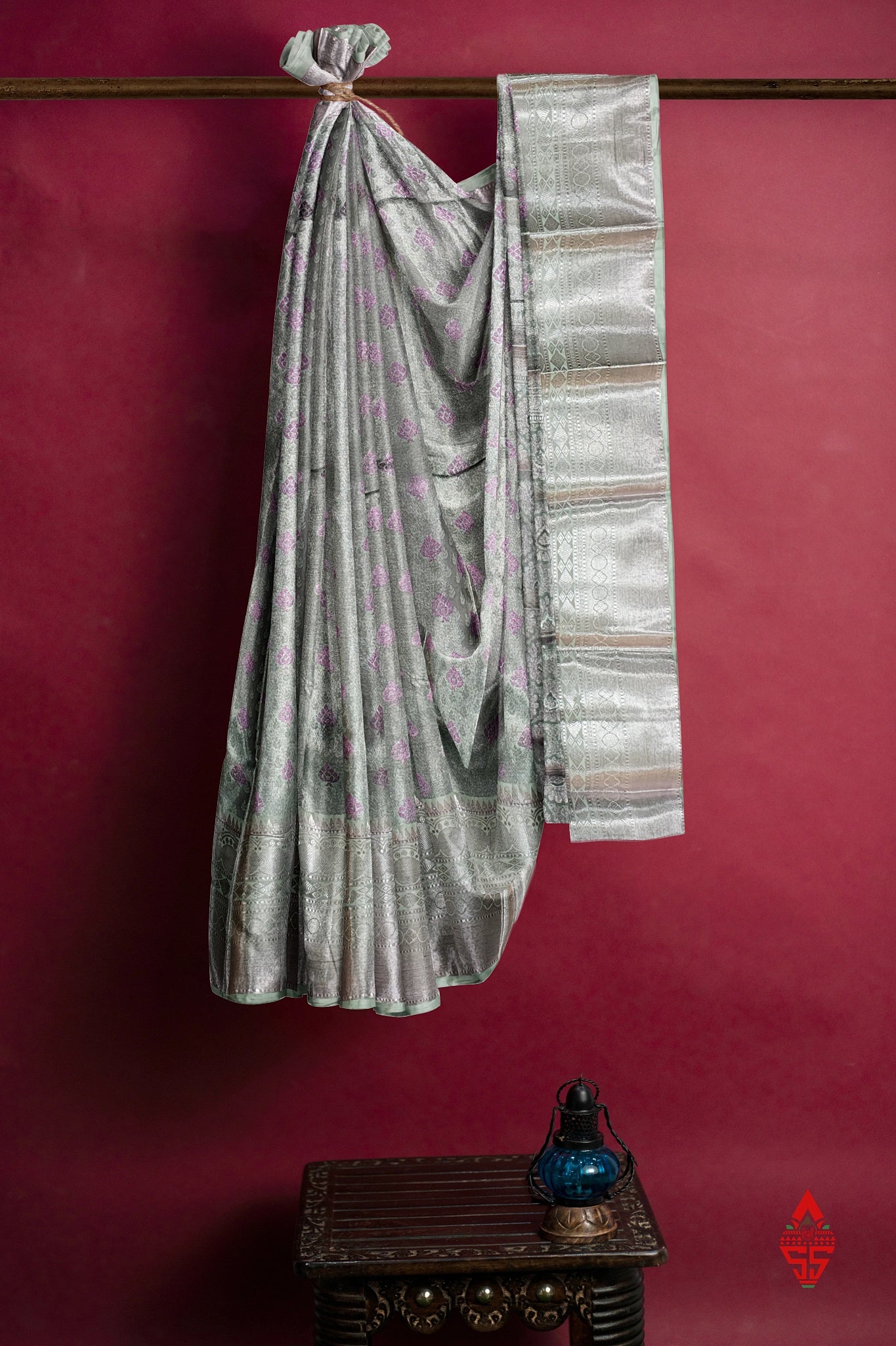 Light Lavender Semi Soft Silk Saree With Blouse